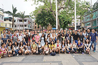 Participating students of 2015 visit Cheung Chau (Photo credit: Mr LO Shih How of Taiwan Normal University)